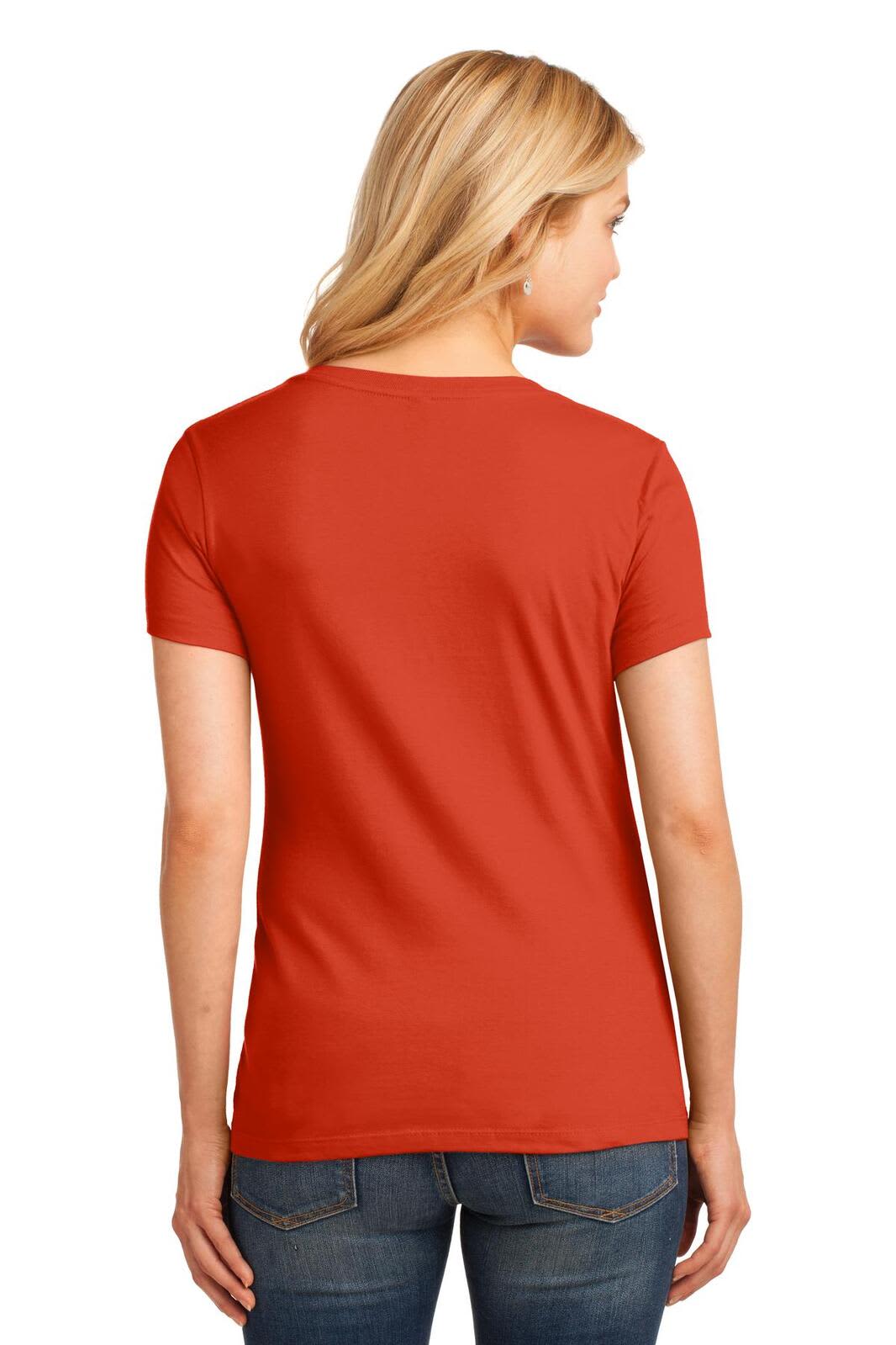 Port & Company Ladies Core Cotton V-Neck Tee