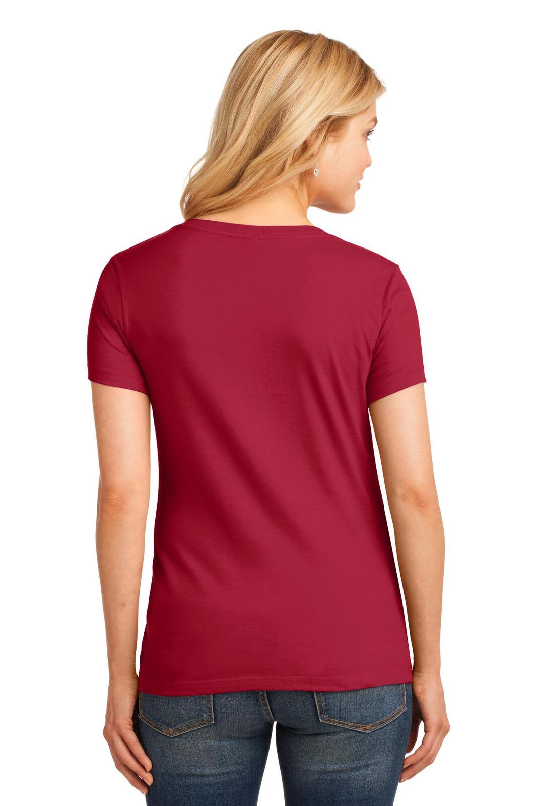 Port & Company Ladies Core Cotton V-Neck Tee