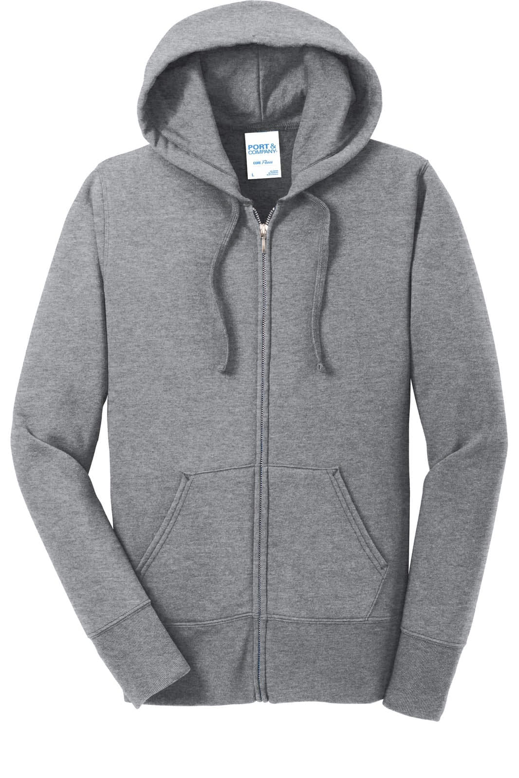 Port & Company Ladies Core Fleece Full-Zip Hooded Sweatshirt