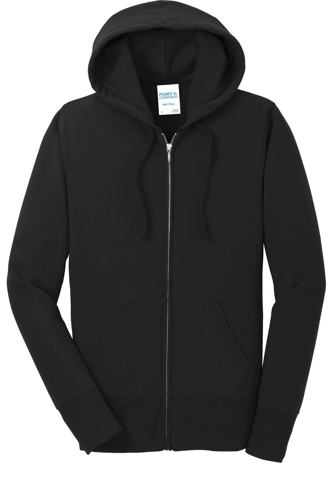 Port & Company Ladies Core Fleece Full-Zip Hooded Sweatshirt