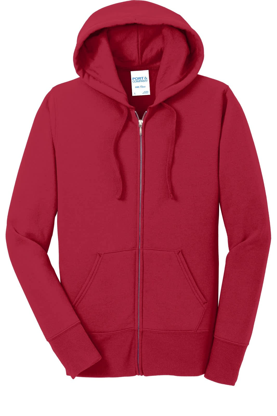 Port & Company Ladies Core Fleece Full-Zip Hooded Sweatshirt