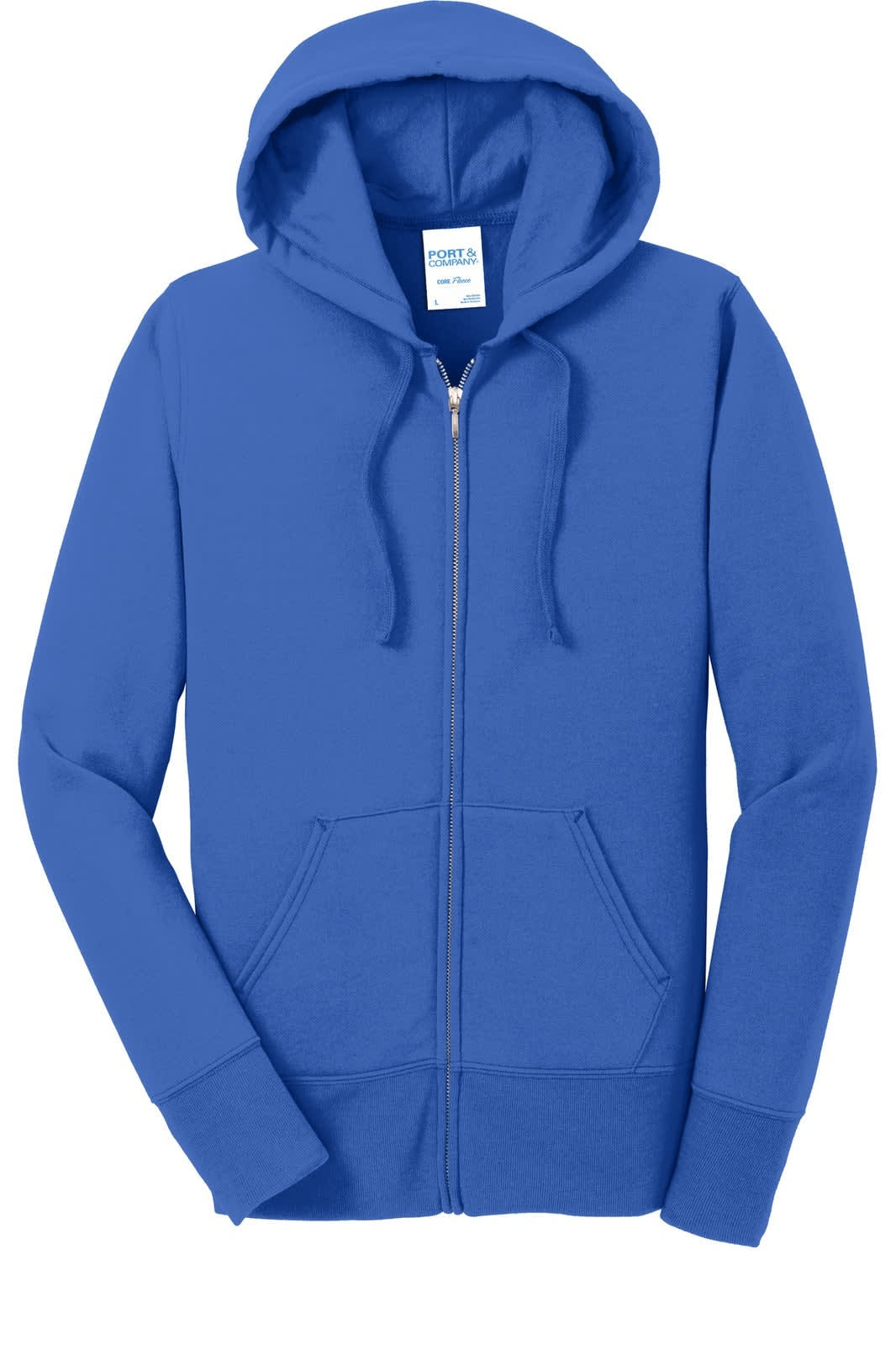 Port & Company Ladies Core Fleece Full-Zip Hooded Sweatshirt