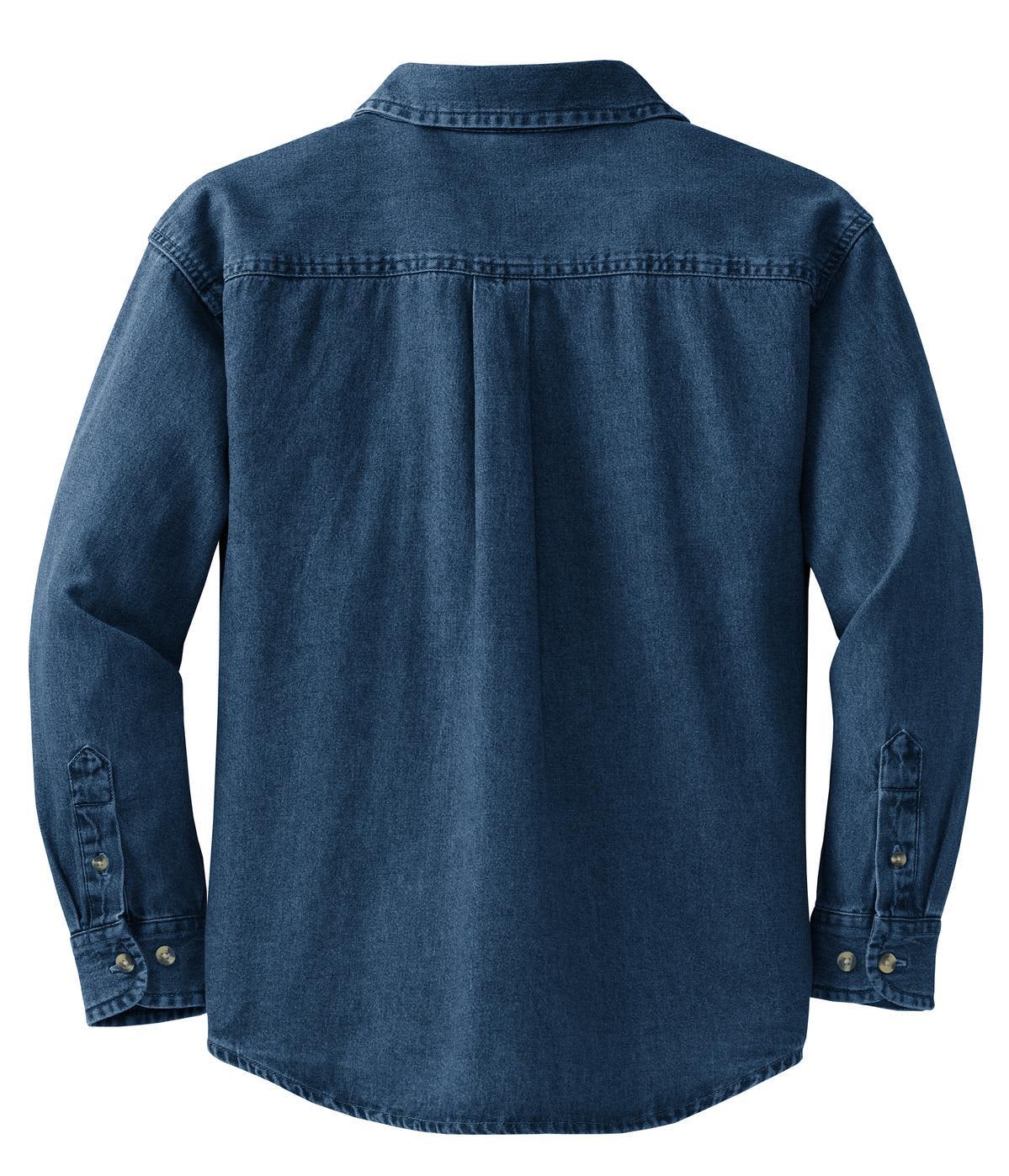 Port & Company - Ladies Long Sleeve Value Denim Shirt