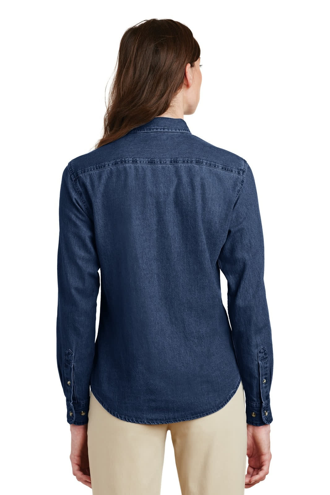 Port & Company - Ladies Long Sleeve Value Denim Shirt