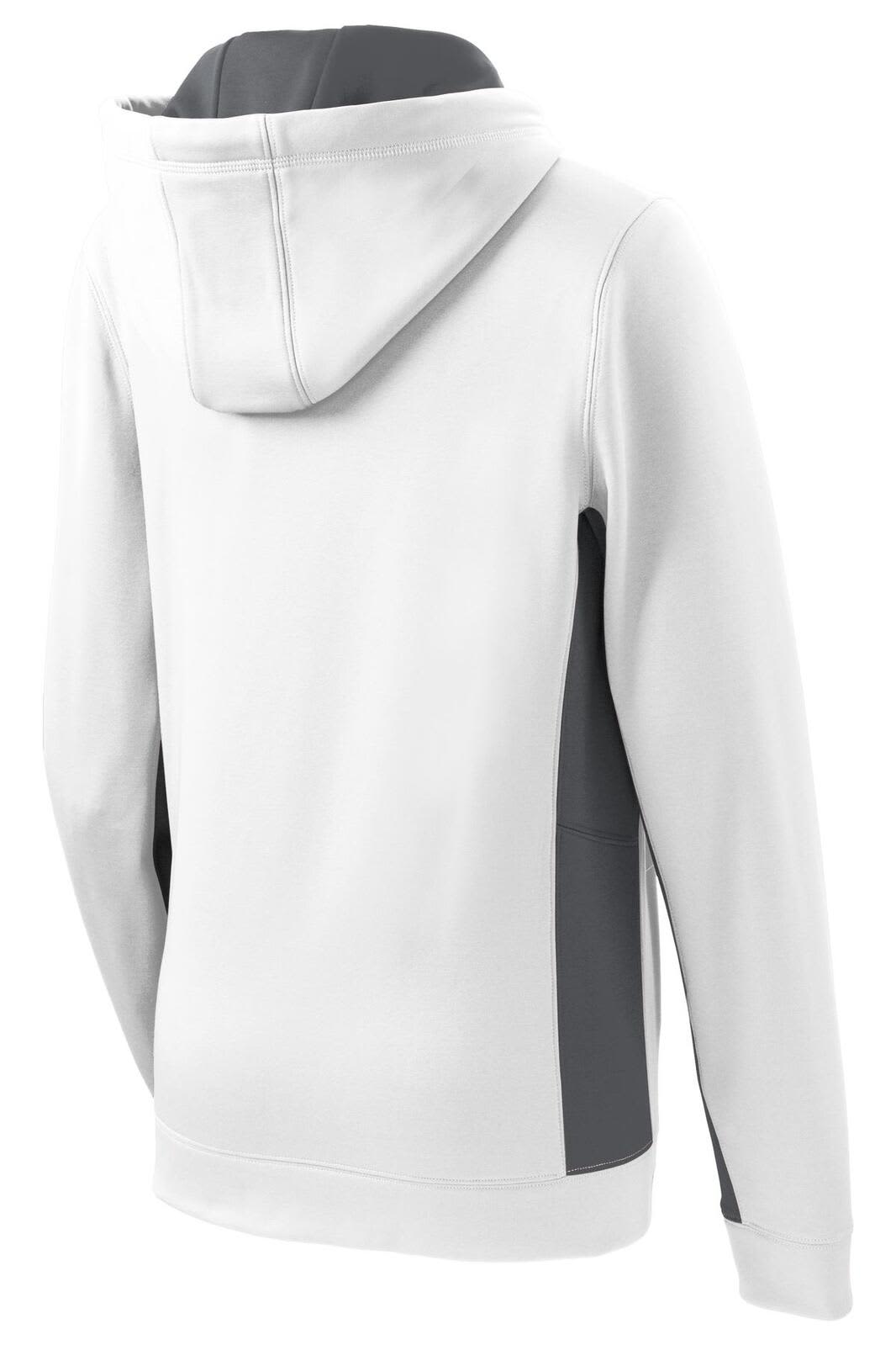 Sport-Tek Ladies Sport-Wick Fleece Colorblock Hooded Pullover