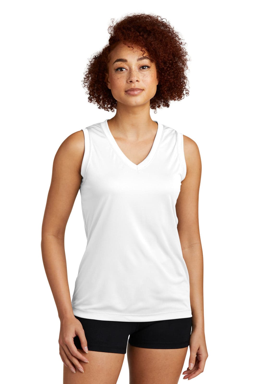 Sport-Tek Ladies Sleeveless PosiCharge Competitor V-Neck Tee