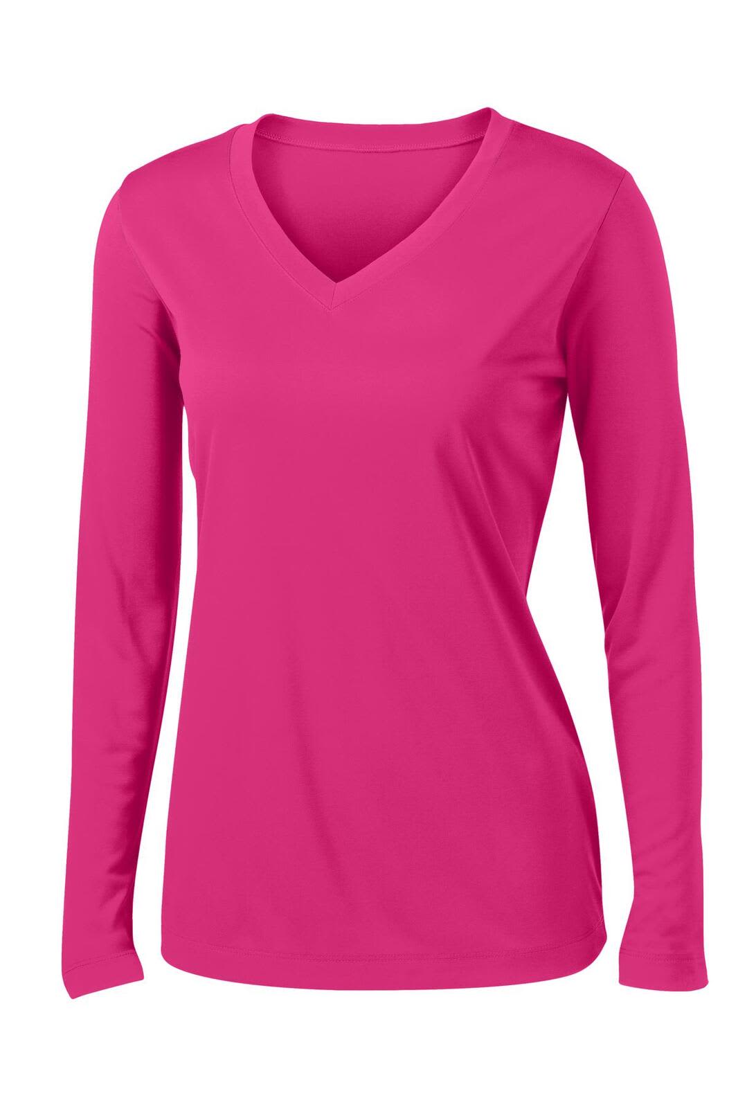 Sport-Tek Ladies Long Sleeve PosiCharge Competitor V-Neck Tee