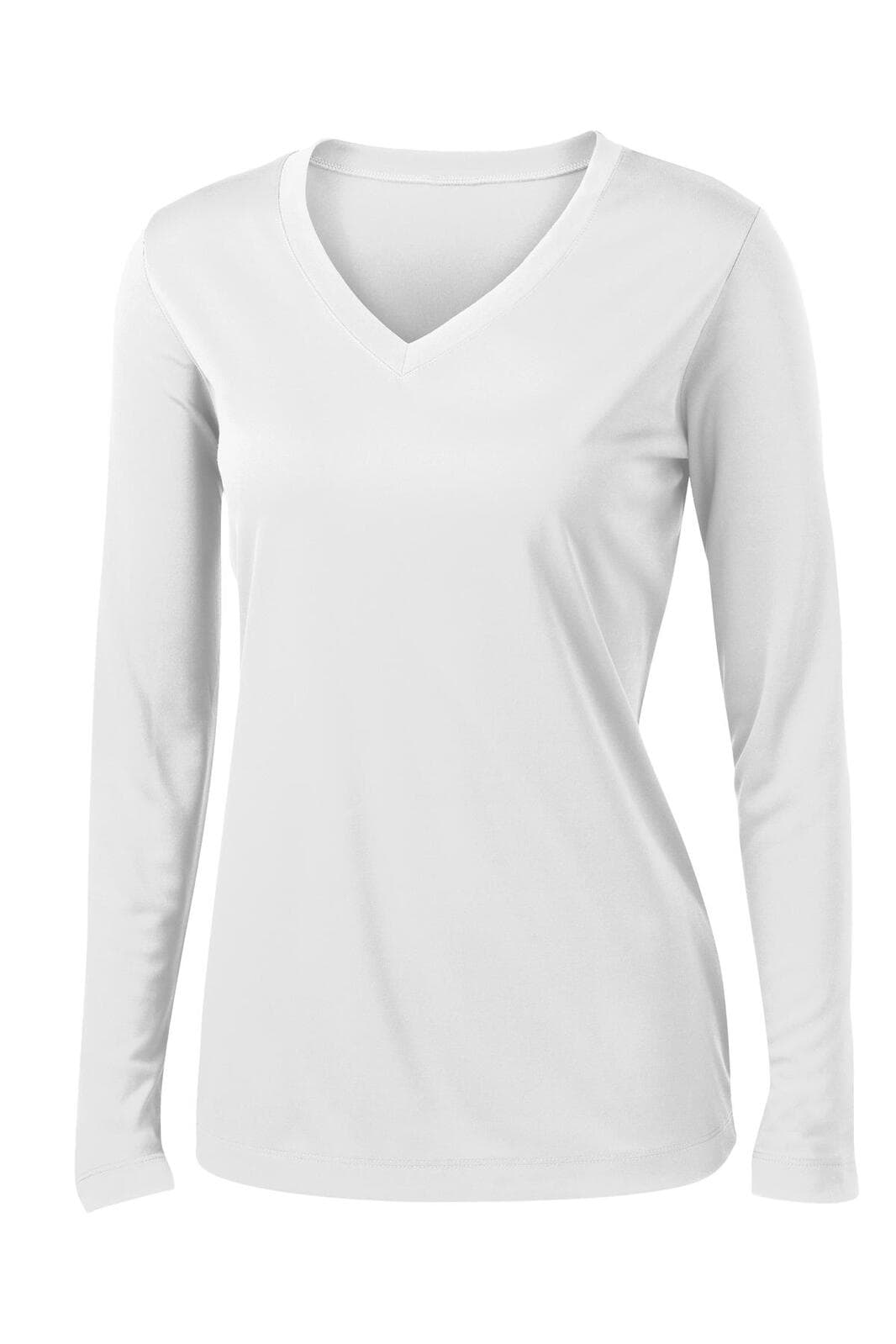 Sport-Tek Ladies Long Sleeve PosiCharge Competitor V-Neck Tee