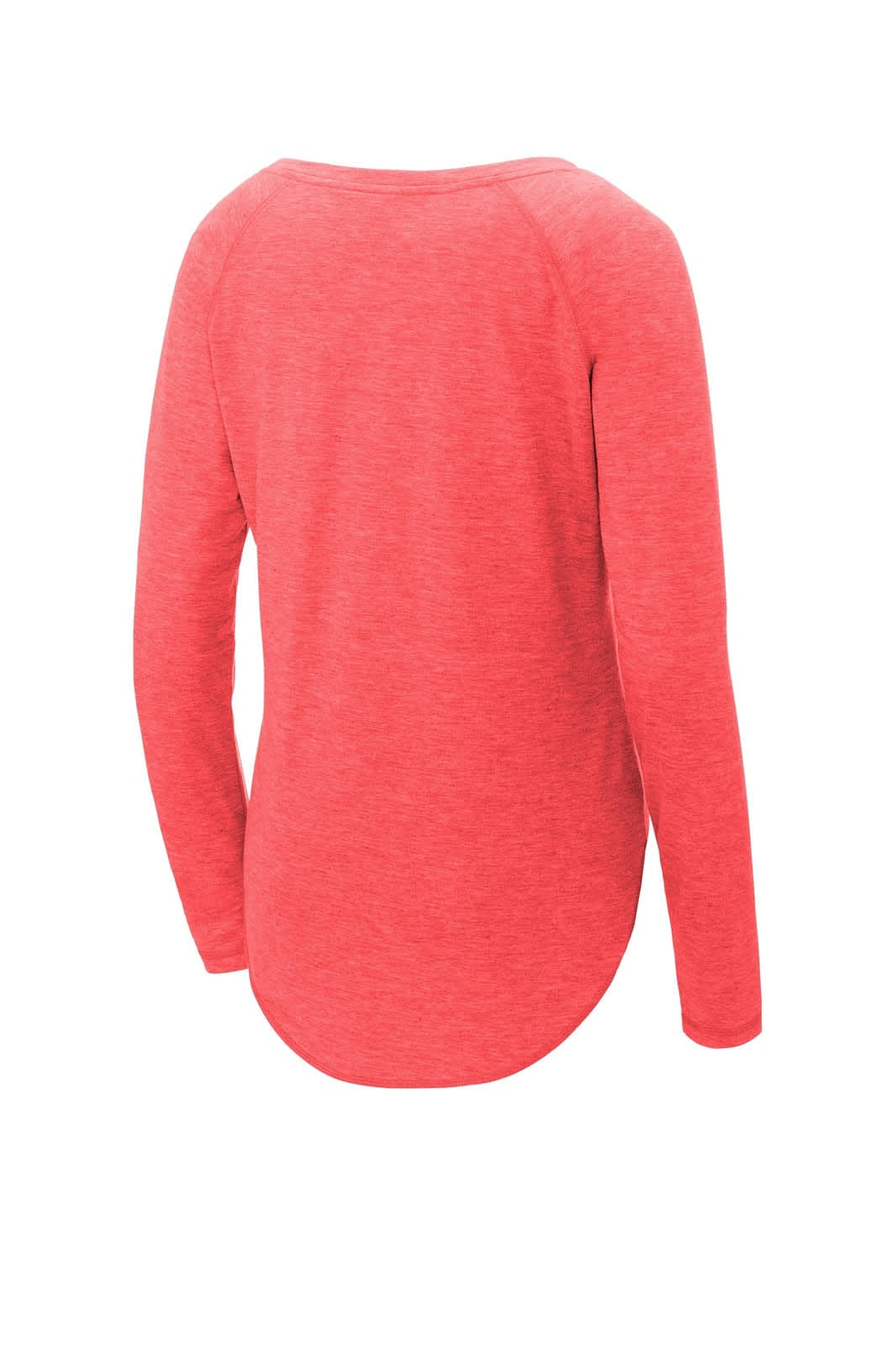 Sport-Tek Ladies PosiCharge Long Sleeve Tri-Blend Wicking Scoop Neck Raglan Tee