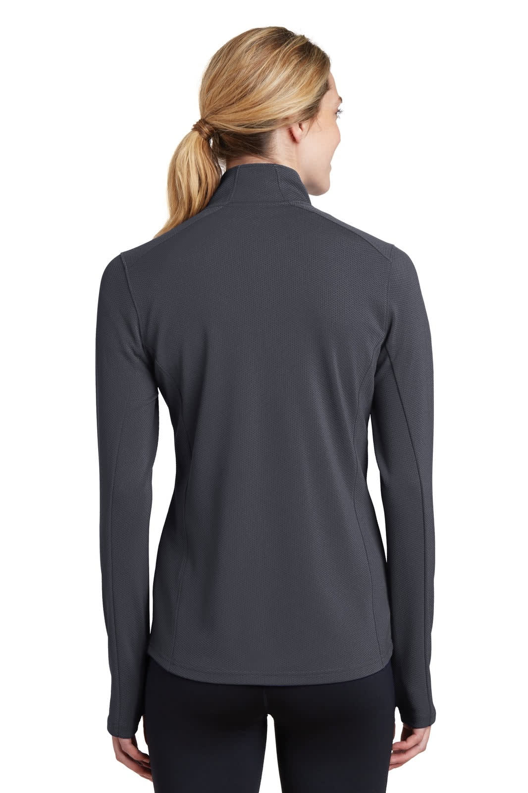Sport-Tek Ladies Sport-Wick Textured 1/4-Zip Pullover