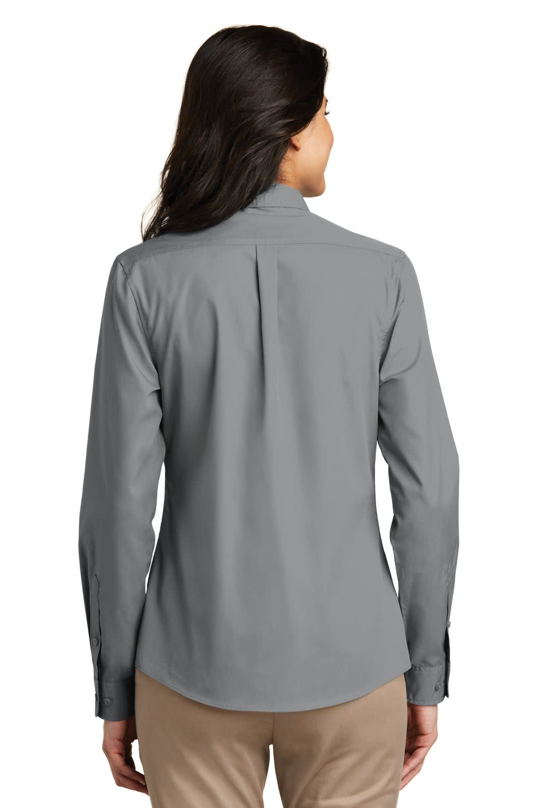Port Authority Ladies Long Sleeve Carefree Poplin Shirt