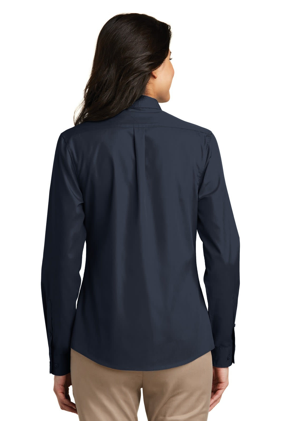 Port Authority Ladies Long Sleeve Carefree Poplin Shirt