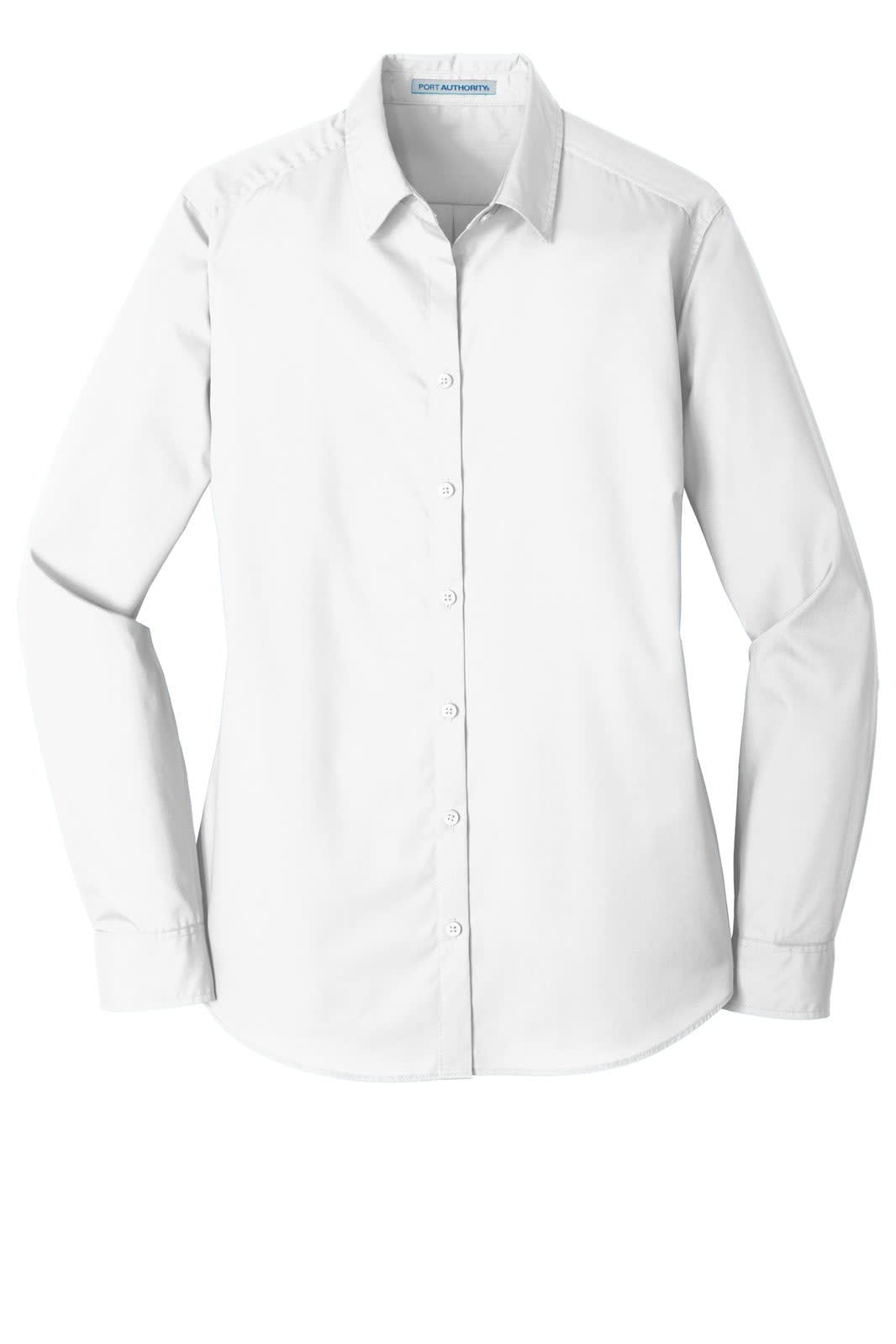 Port Authority Ladies Long Sleeve Carefree Poplin Shirt