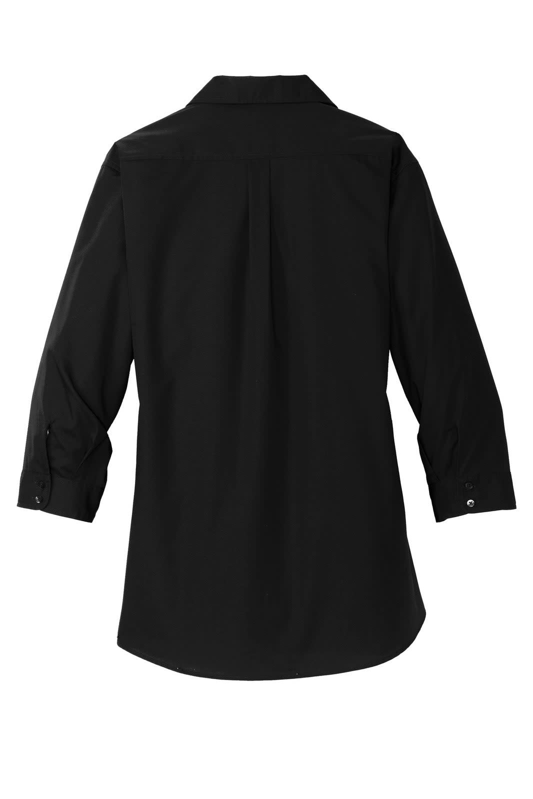 Port Authority Ladies 3/4-Sleeve Carefree Poplin Shirt