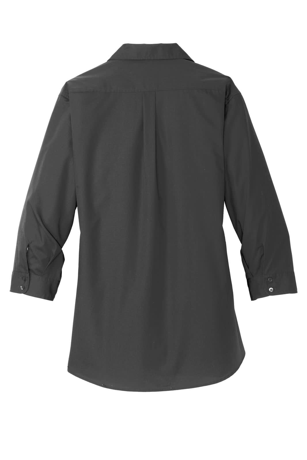Port Authority Ladies 3/4-Sleeve Carefree Poplin Shirt