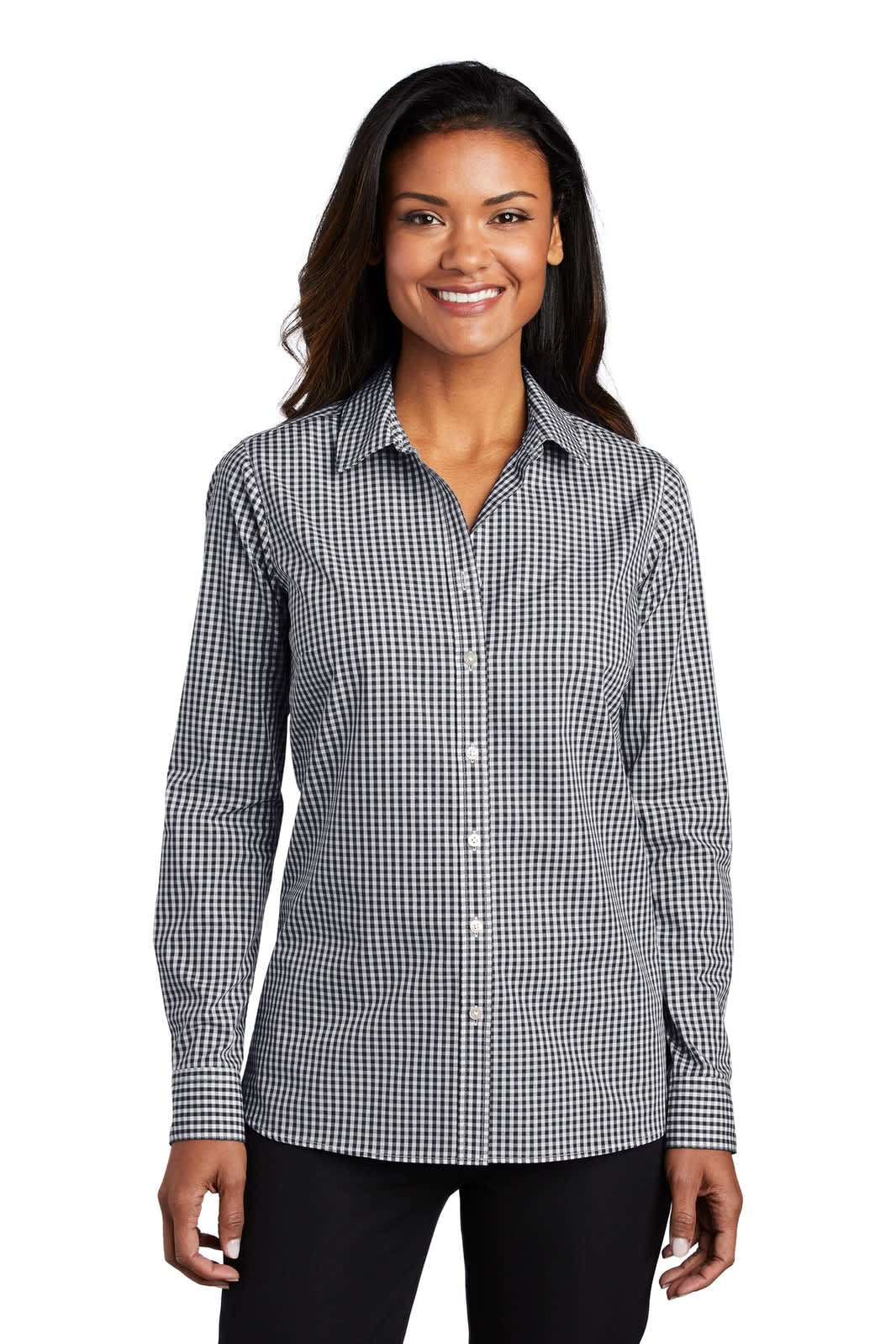 Port Authority Ladies Broadcloth Gingham Easy Care Shirt
