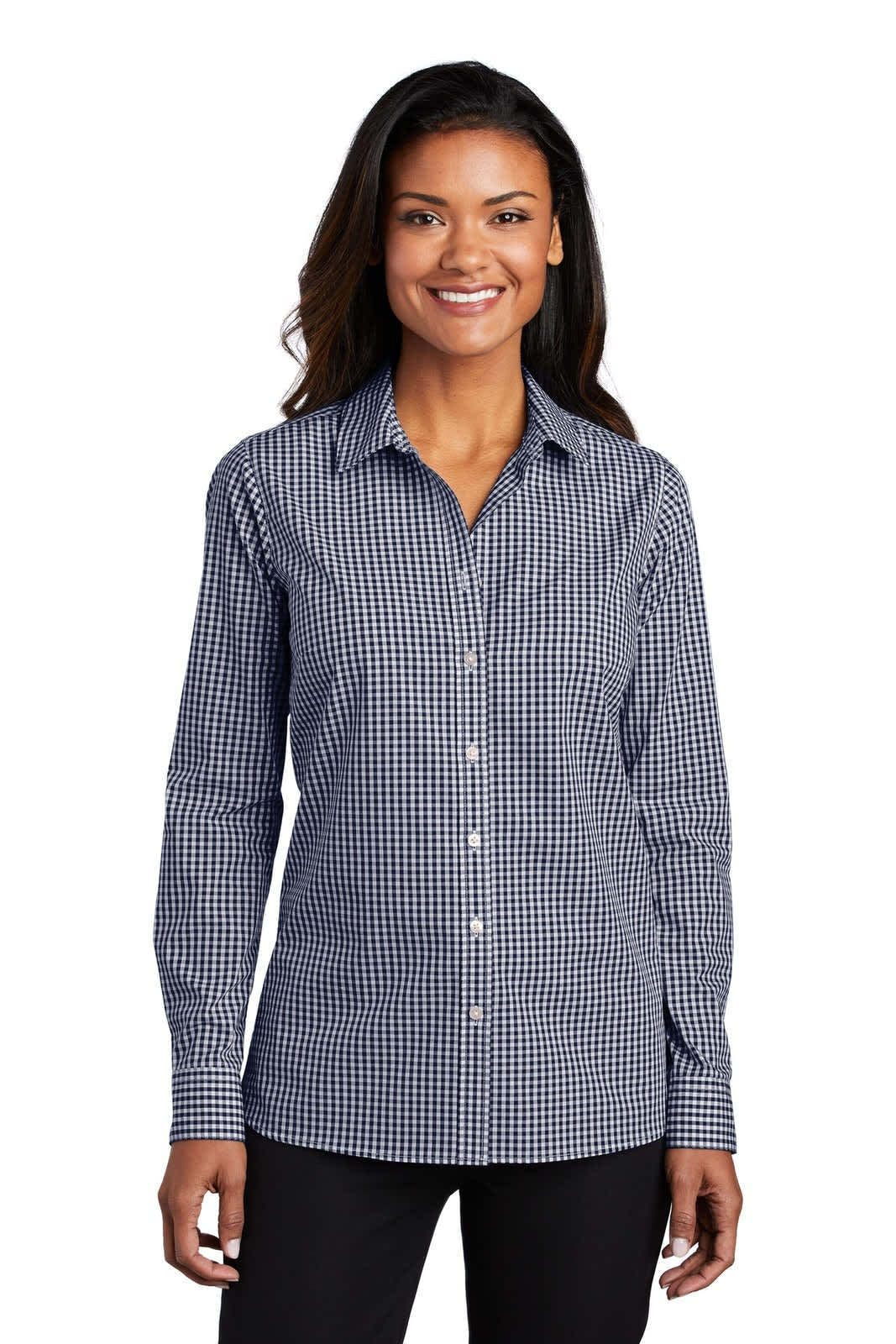 Port Authority Ladies Broadcloth Gingham Easy Care Shirt