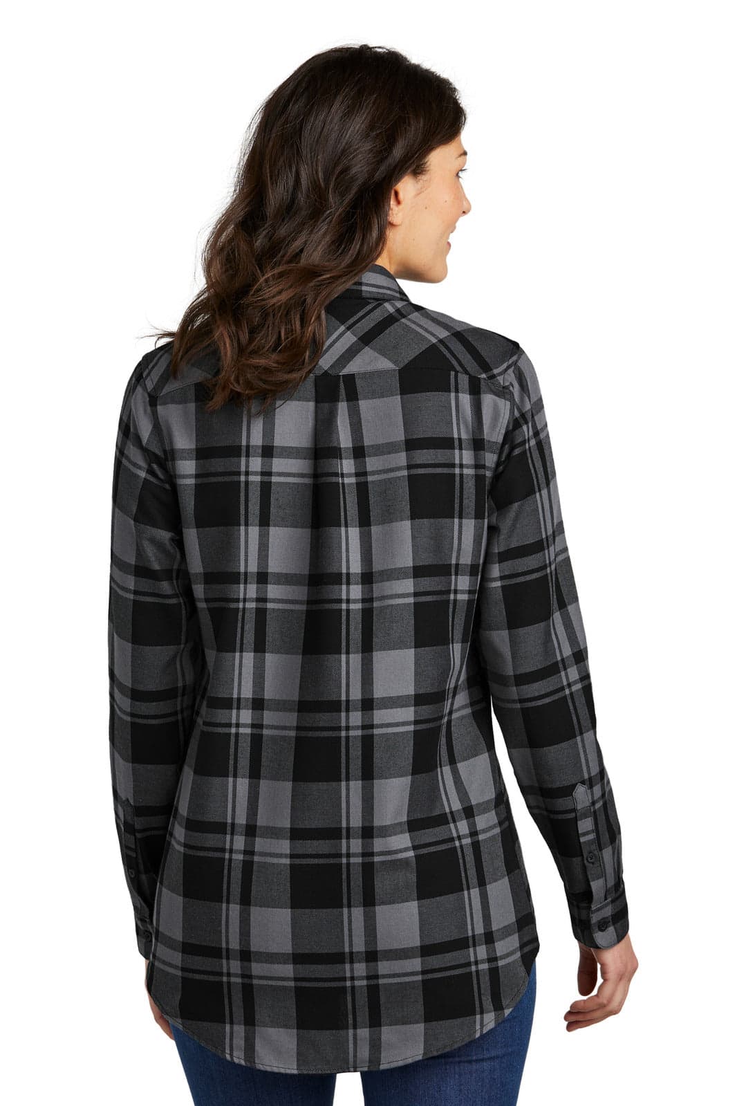 Port Authority Ladies Plaid Flannel Tunic