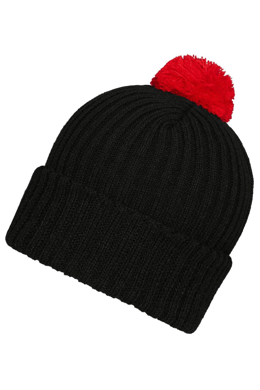Knitted Beanie w/ Pompon