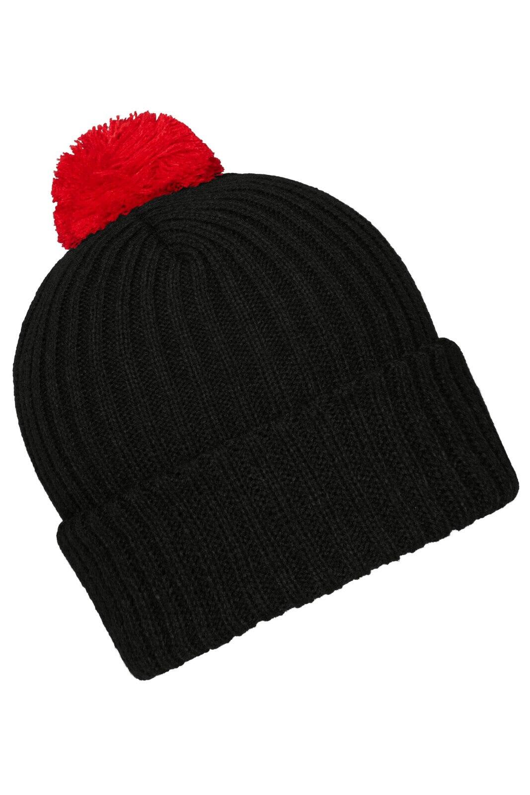 Knitted Beanie w/ Pompon
