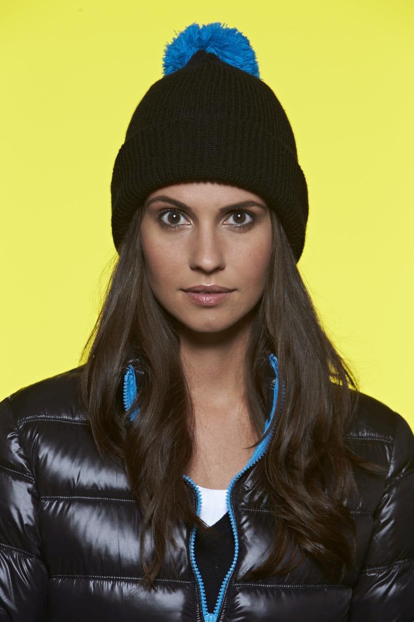 Pompon Hat w/ Brim