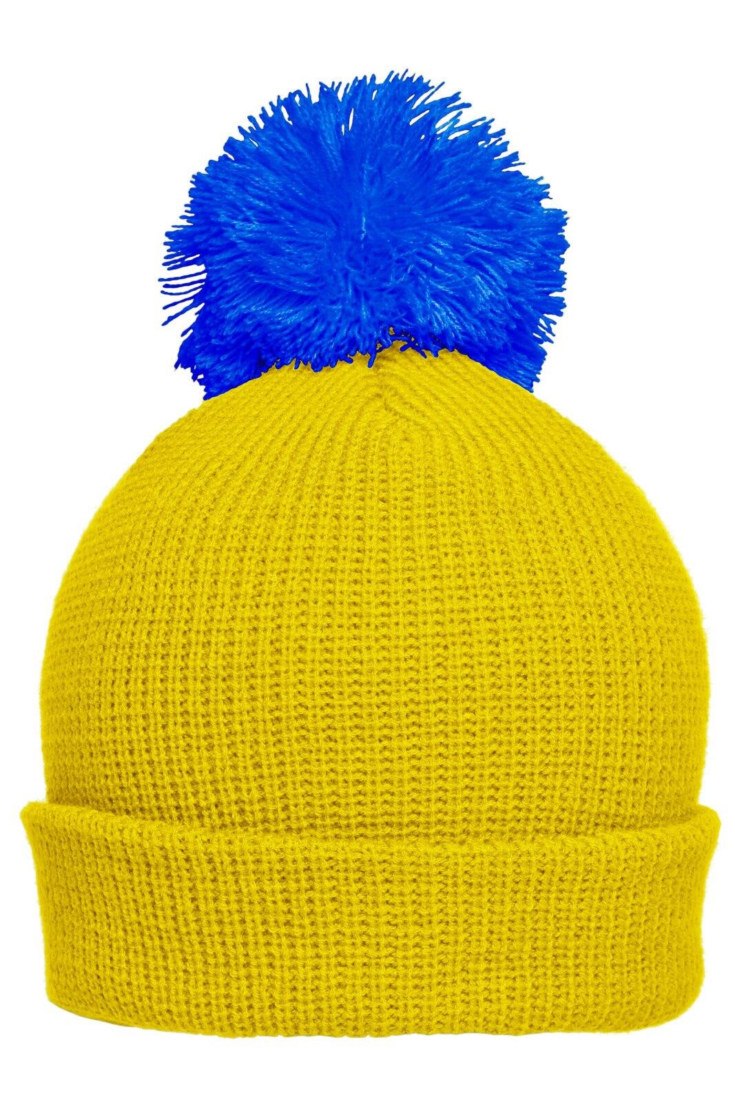 Pompon Hat w/ Brim