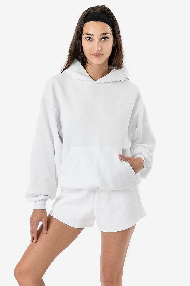 Mineral Wash Fleece Wide Hoodie