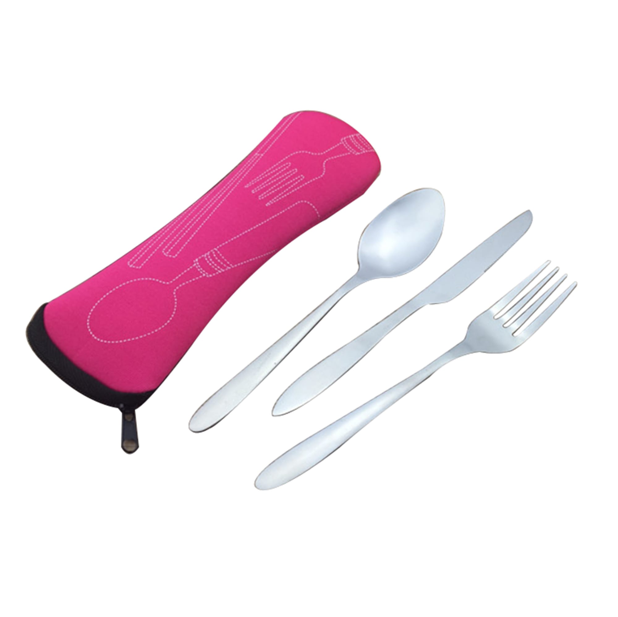 Portable Cutlery Set with Neoprene Case