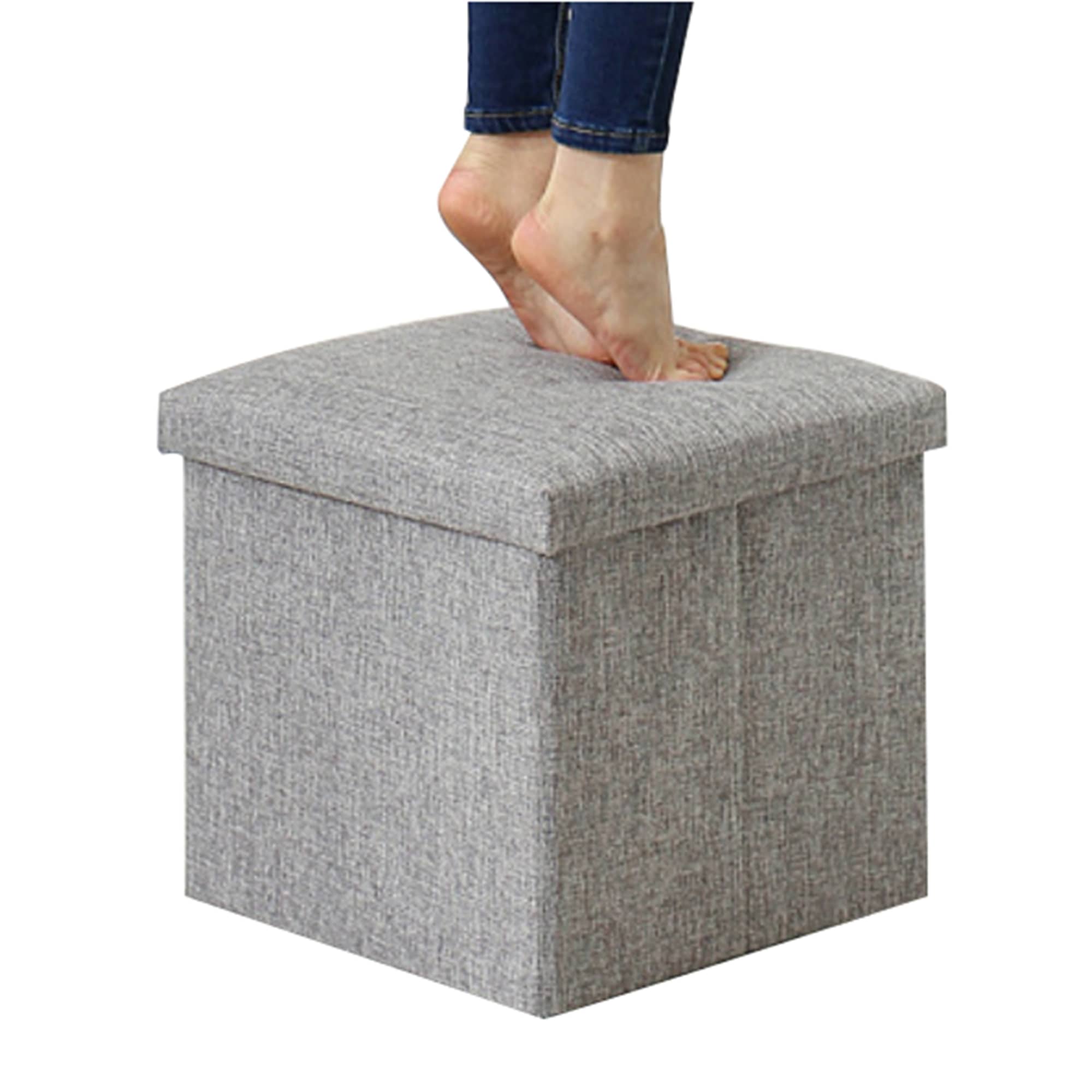 Foldable Storage Ottoman Organizational Box