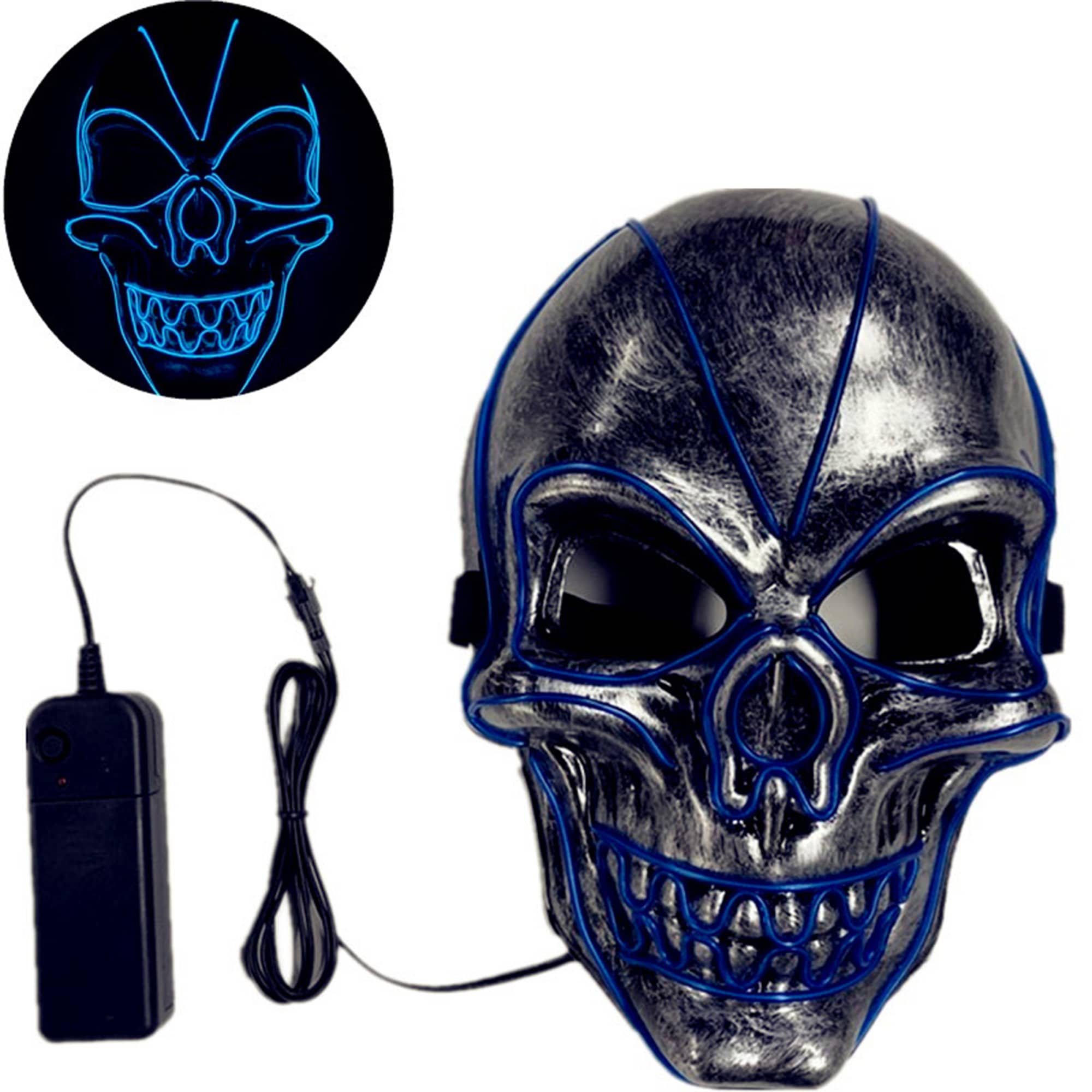 Halloween Skull Light Up Mask