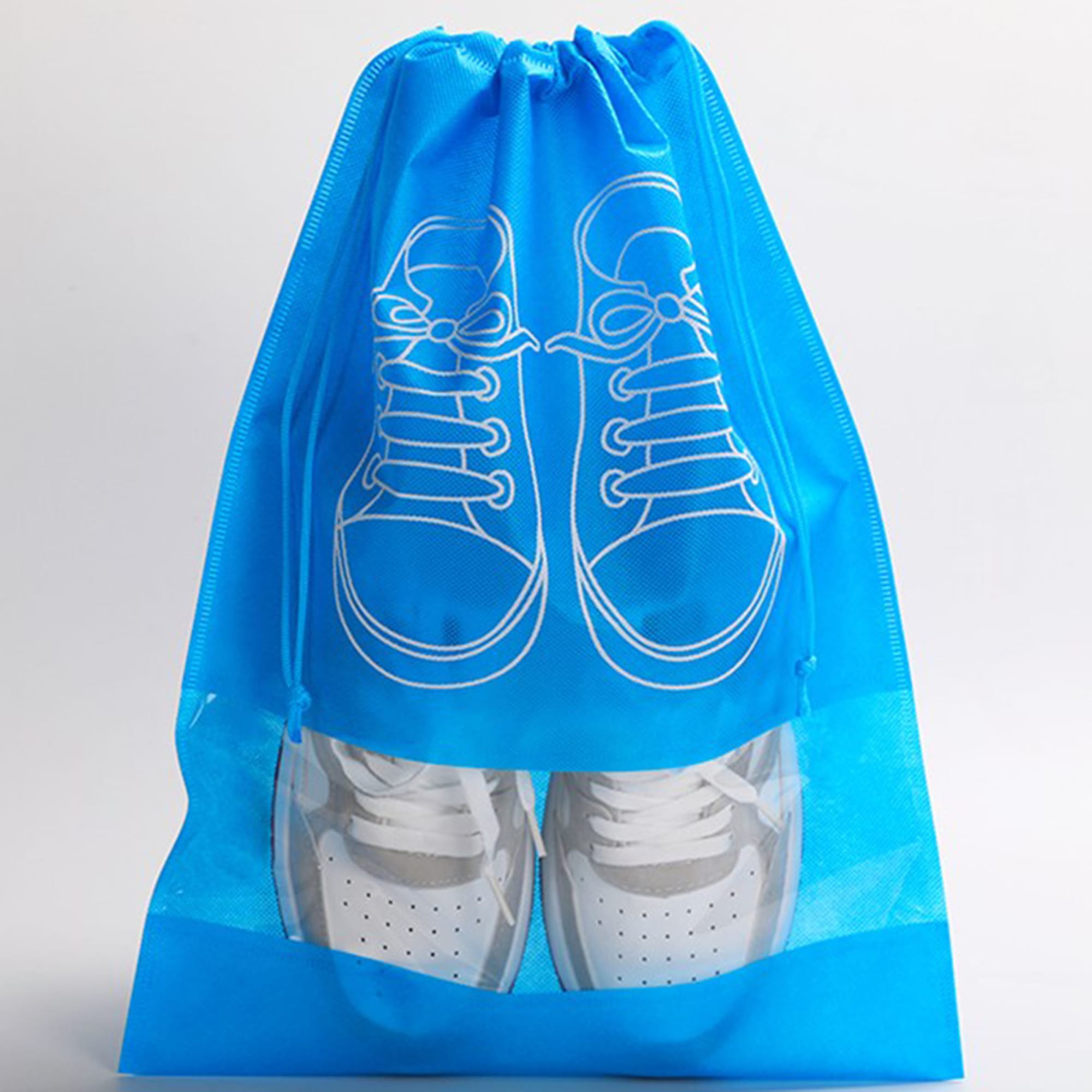 Non-woven Dust-proof Drawstring Bag With Clear Window