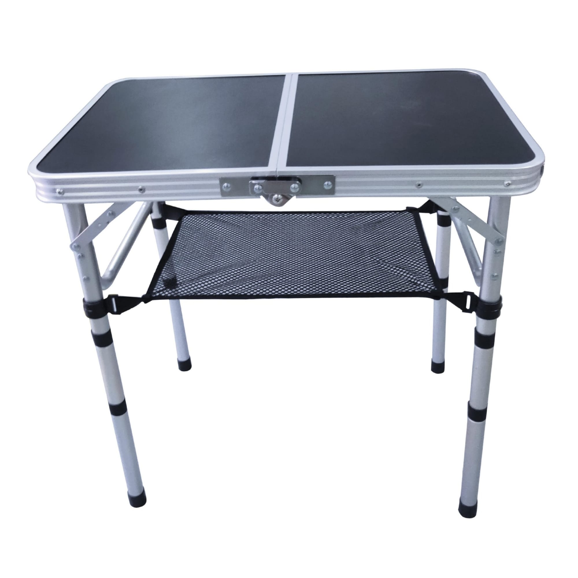 Adjustable Height Camping Table with Mesh Layer