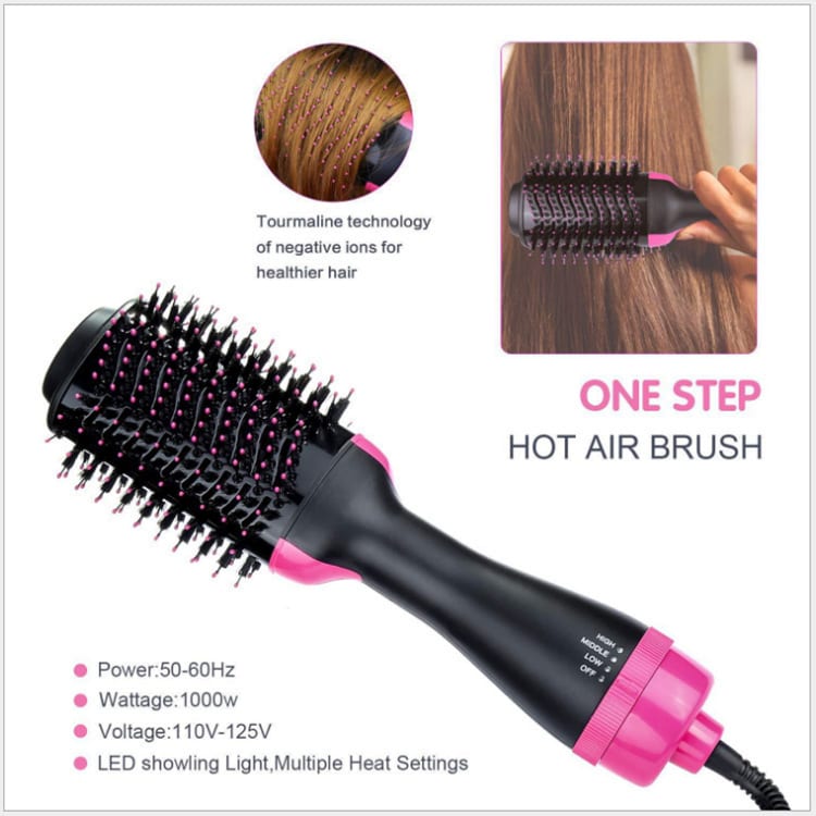 One-Step Hair Dryer And Hot Air Brush