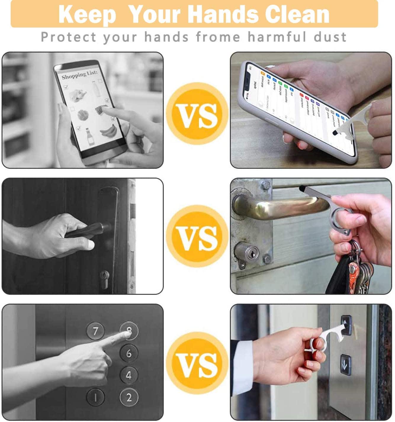 No Touch Door Opener Tool
