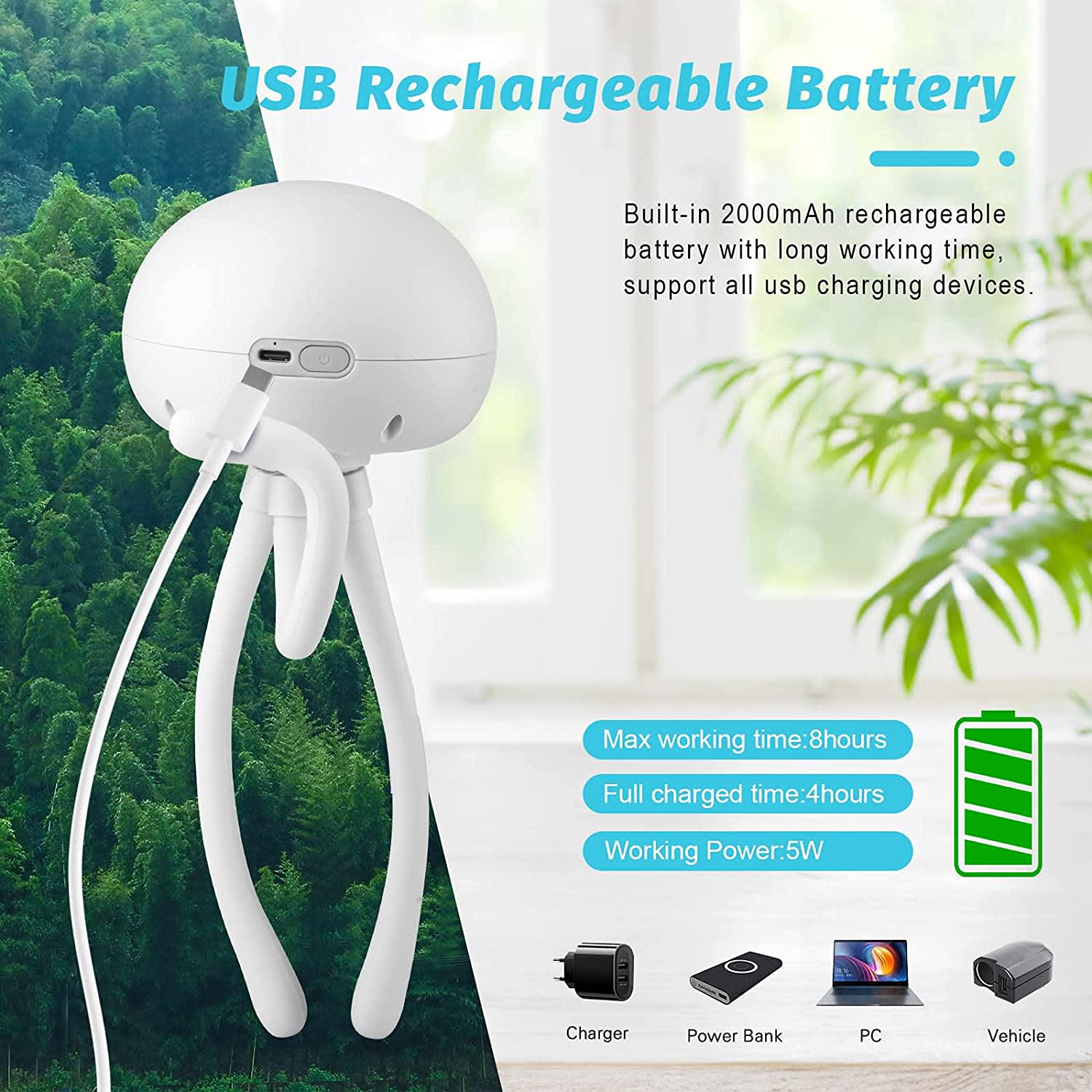 Mini Handheld Stroller Fan