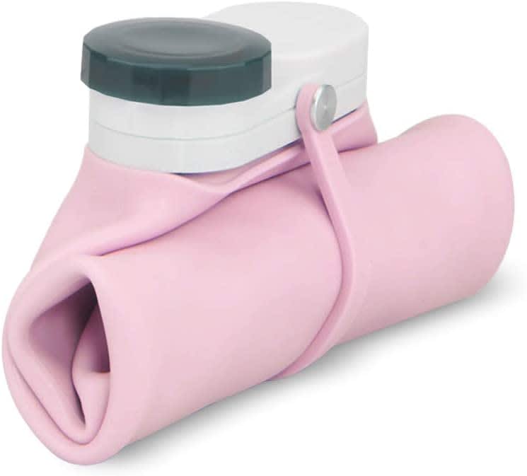 Portable Food Grade Silicone Foldable Travel Reusable Leak Proof Water Bottles