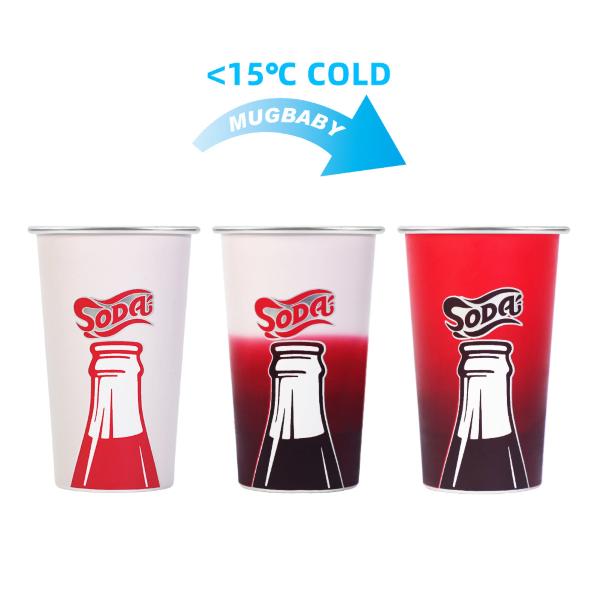 15 oz. Color Changing Aluminum Cup