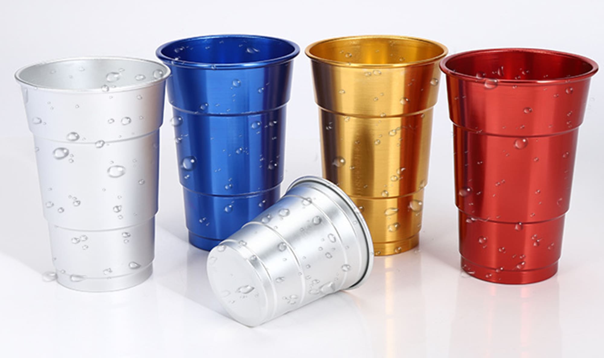 Rolled Edge Aluminum Cups