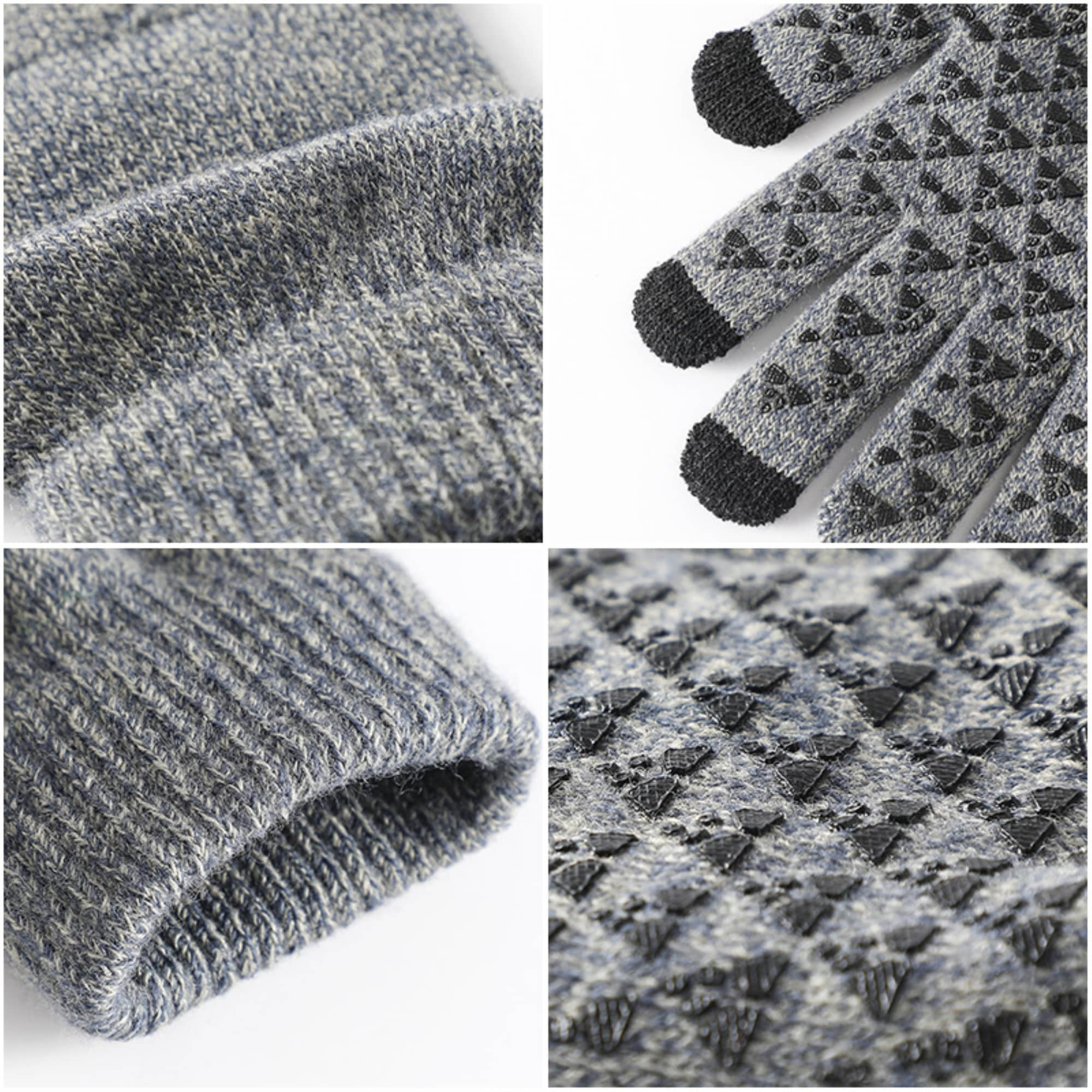 Thick Adult Warmth Gloves W/ 3 Finger Touch