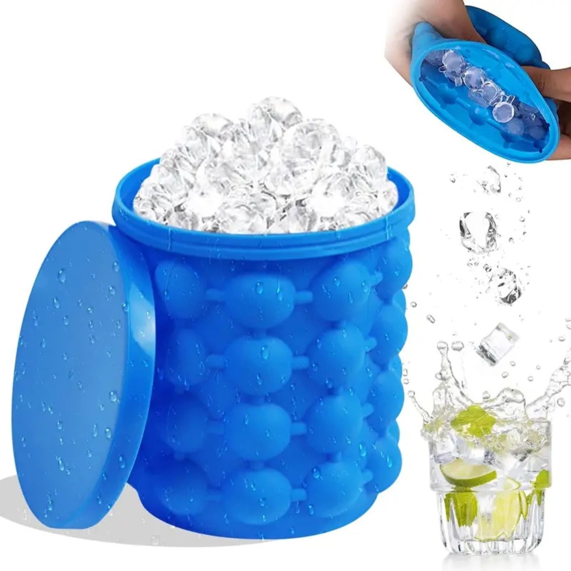 Silicone Ice Cube Maker & Bucket