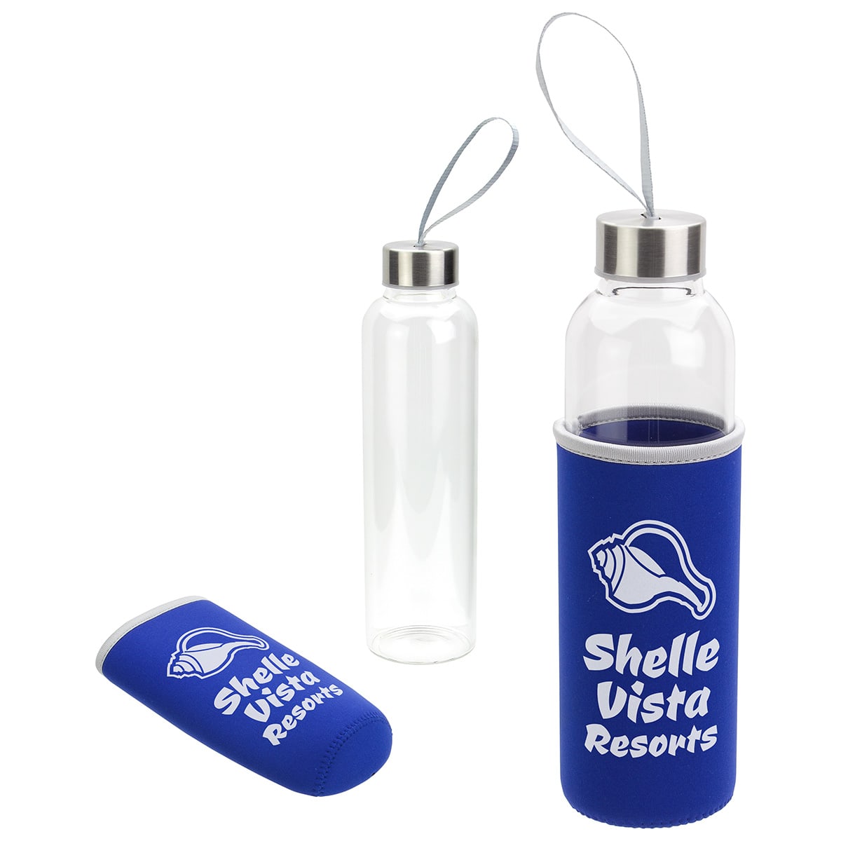 600ml Jupiter Glass Bottle With Neoprene Sleeve