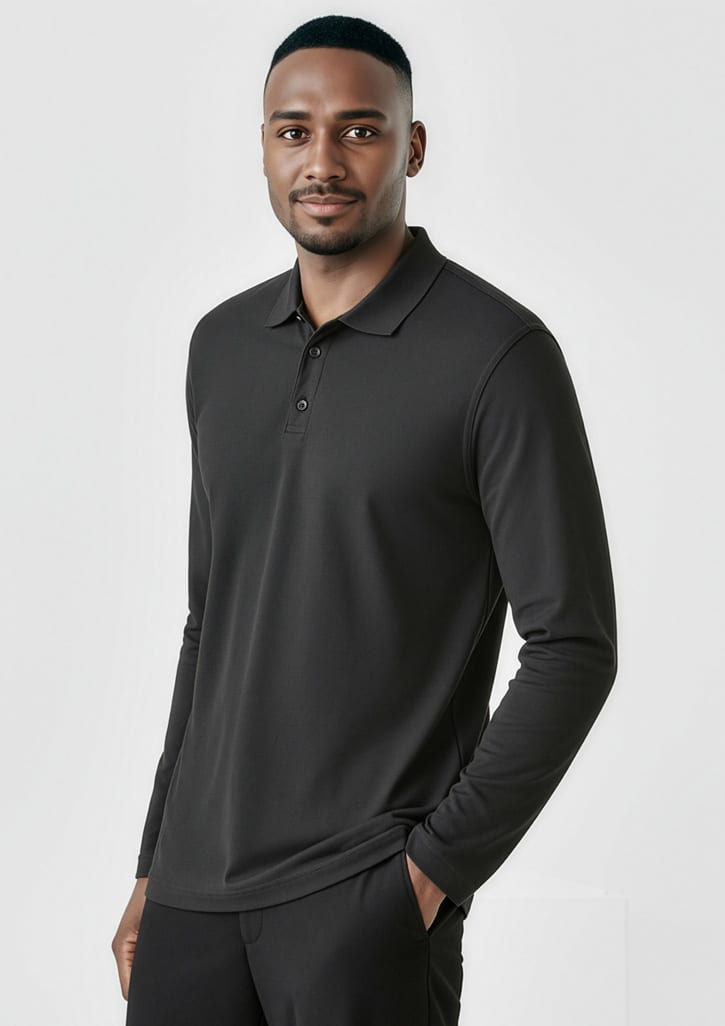 Crew Mens Long Sleeve Polo