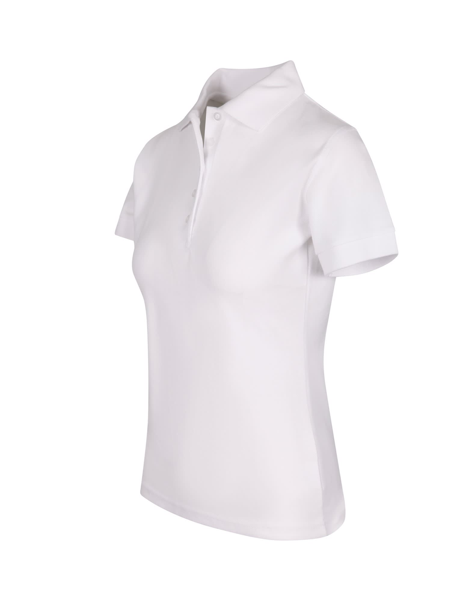 Womens 100% Cotton Pique Knit Polo