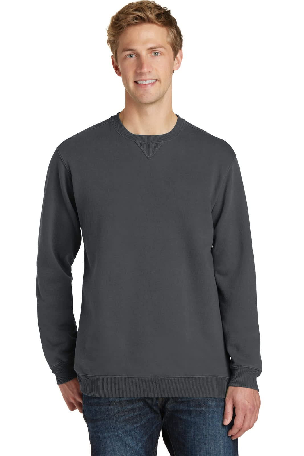 Port & Company Pigment-Dyed Crewneck Sweatshirt