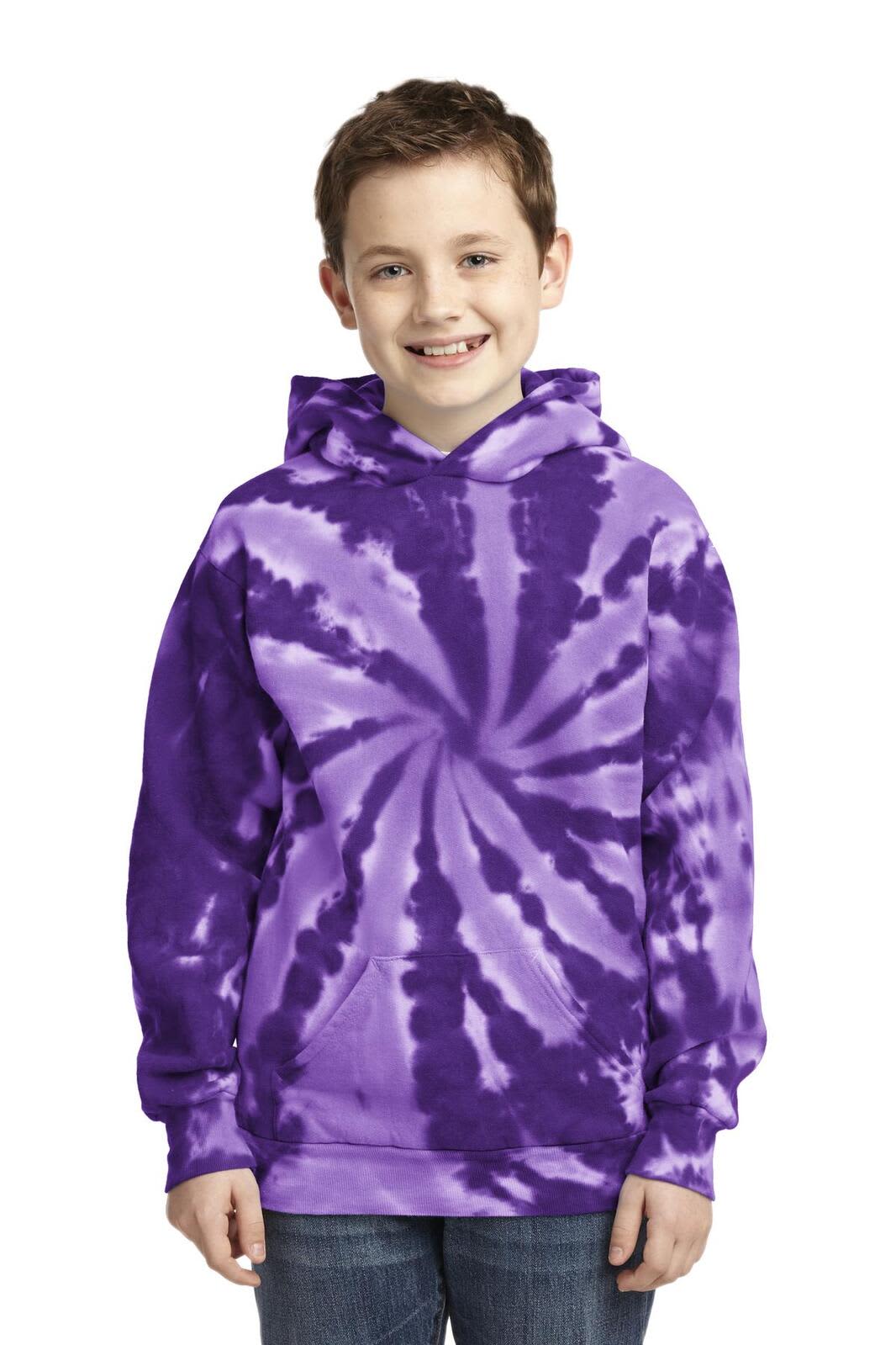 Port & Company Youth Tie-Dye Pullover Hooded Sweatshirt