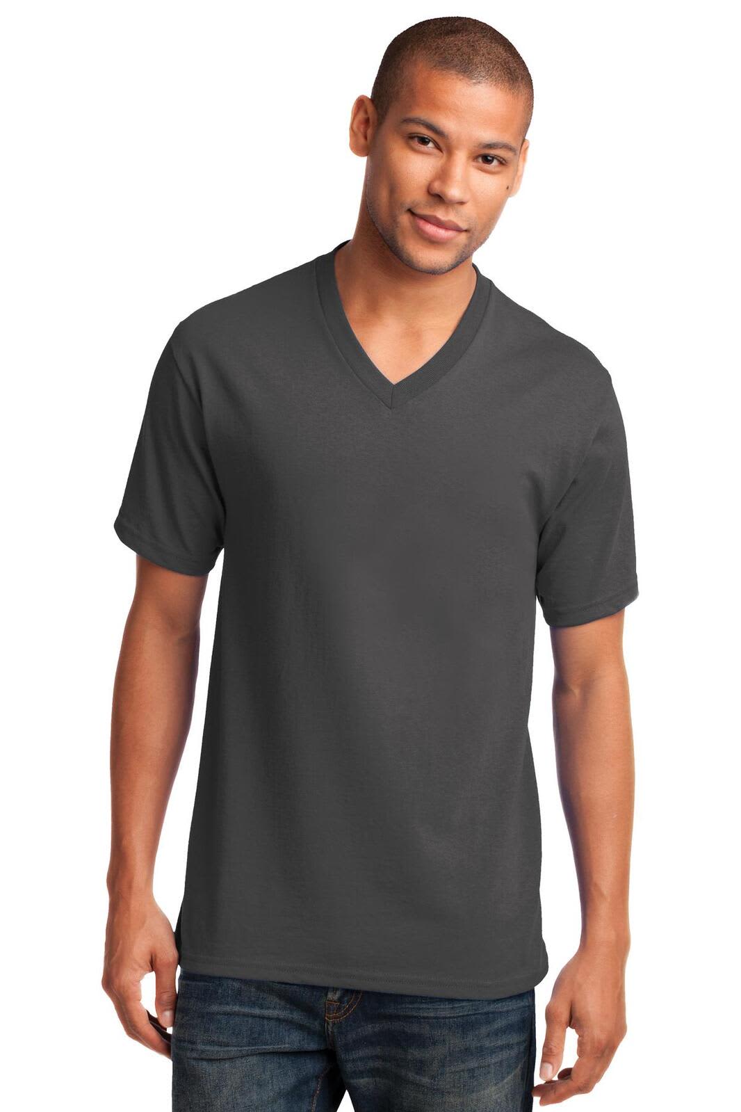 Port & Company Core Cotton V-Neck Tee