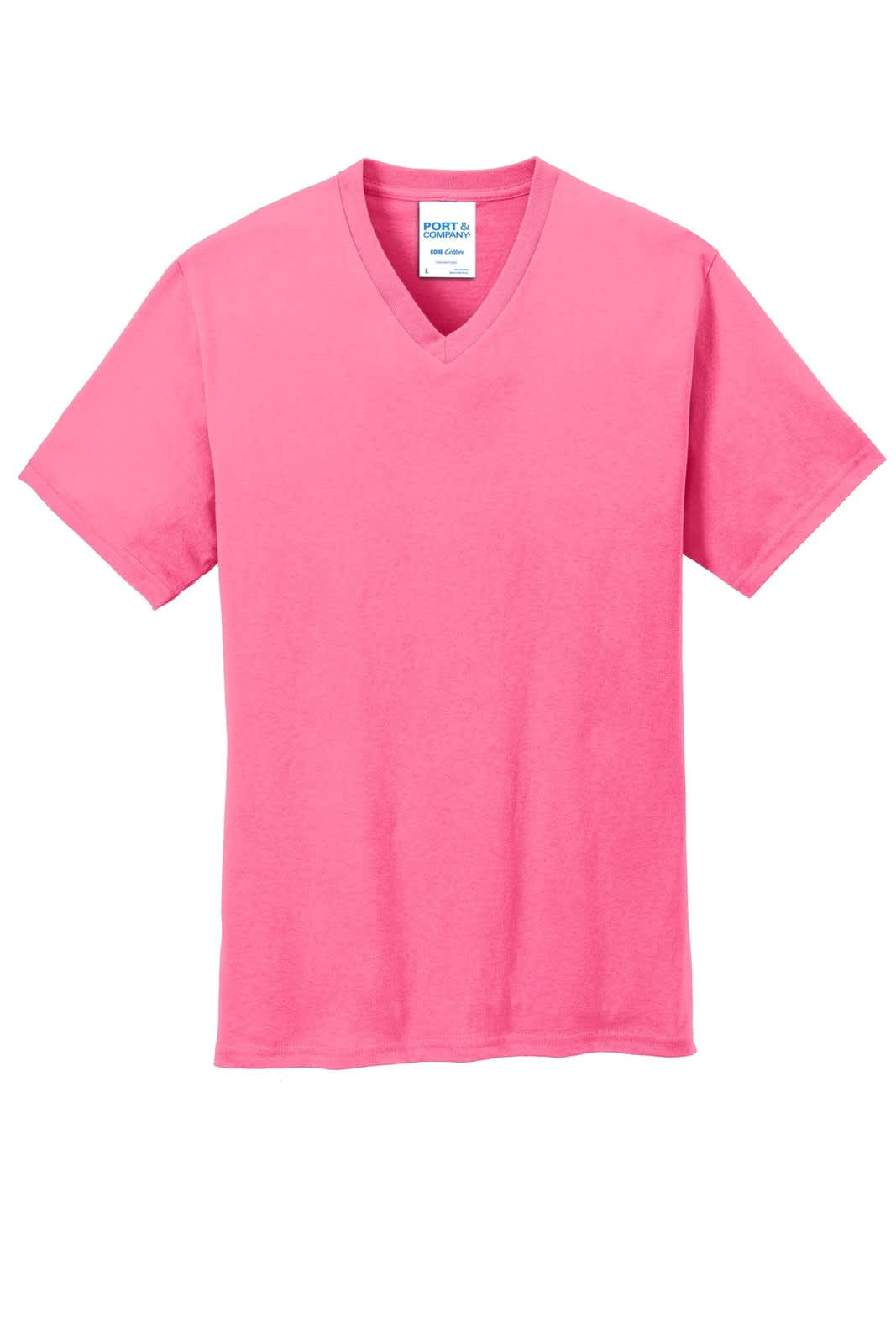Port & Company Core Cotton V-Neck Tee