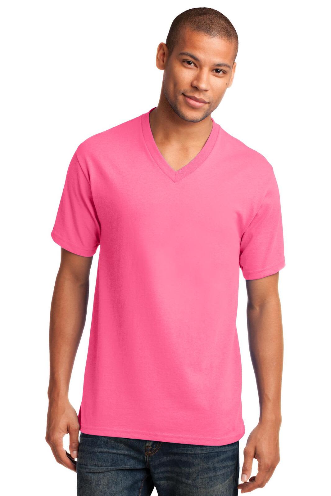 Port & Company Core Cotton V-Neck Tee