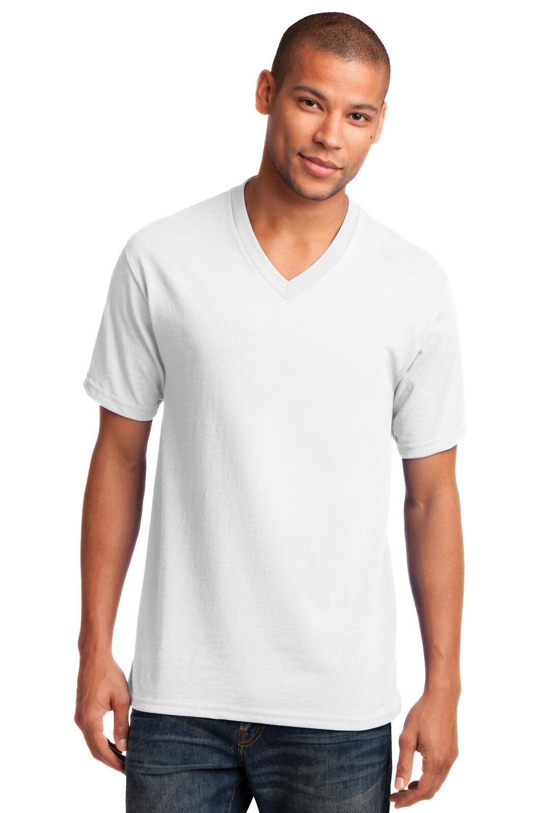 Port & Company Core Cotton V-Neck Tee