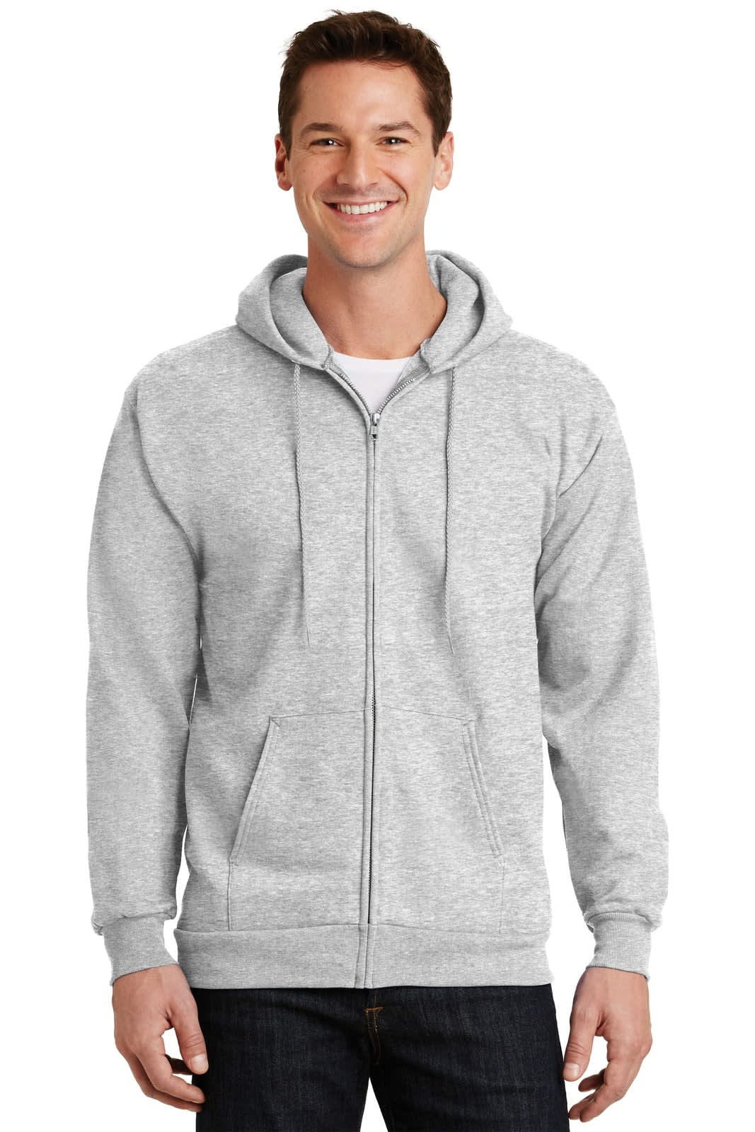 Port & Company - Essential Fleece Full-Zip Hooded Sweatshirt